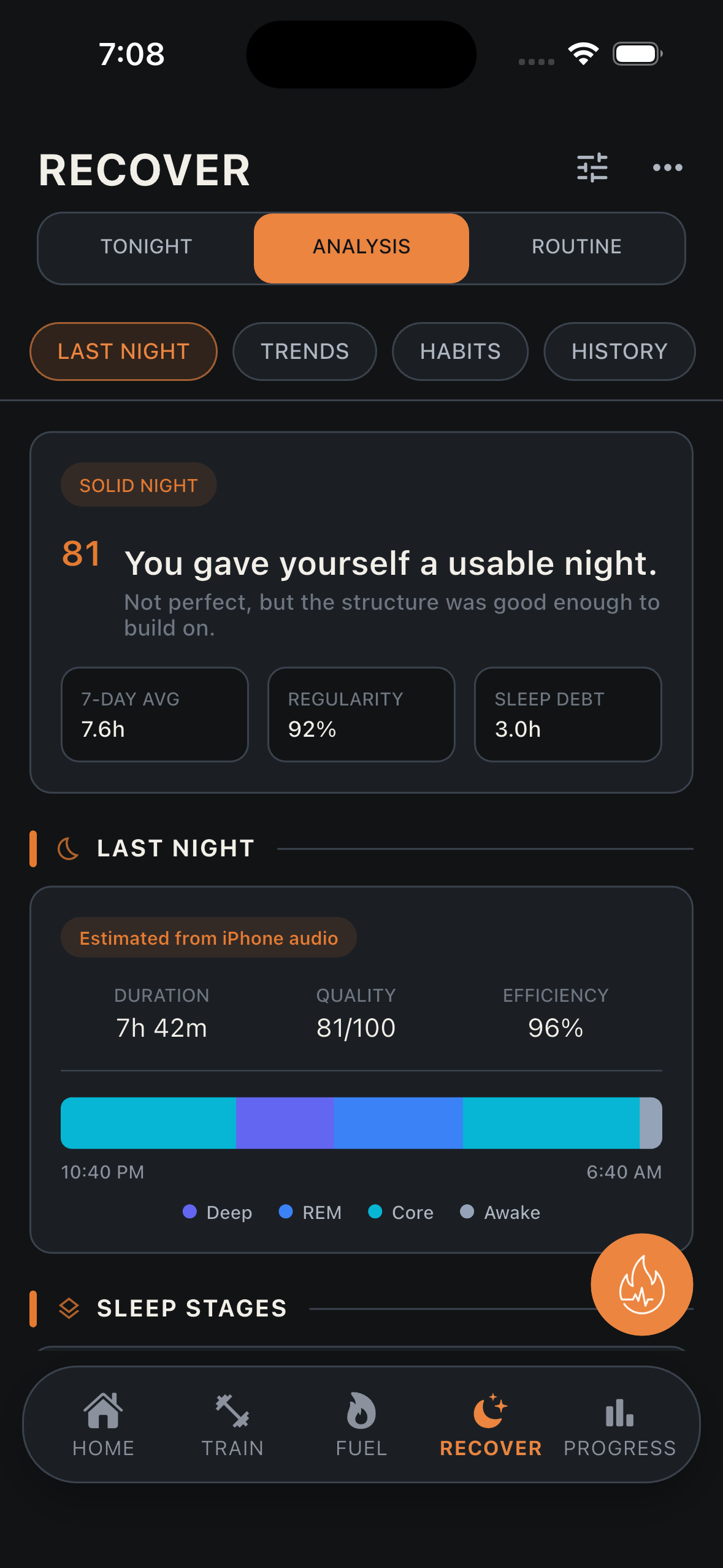 FORM2 sleep analysis
